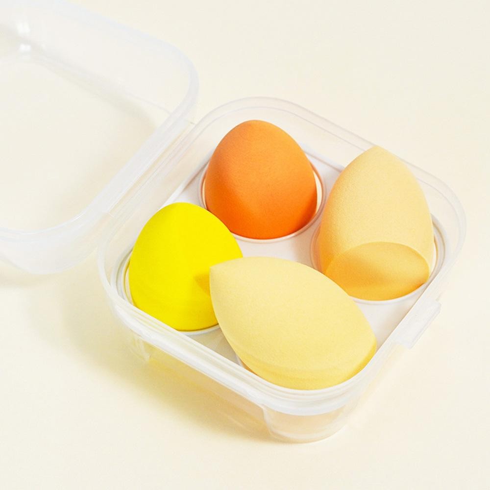 Set Of Four Beauty Blenders - Case Included - Approximately 4" L X 4" T view 2