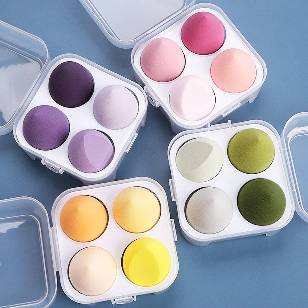 Set Of Four Beauty Blenders - Case Included - Approximately 4" L X 4" T view 4