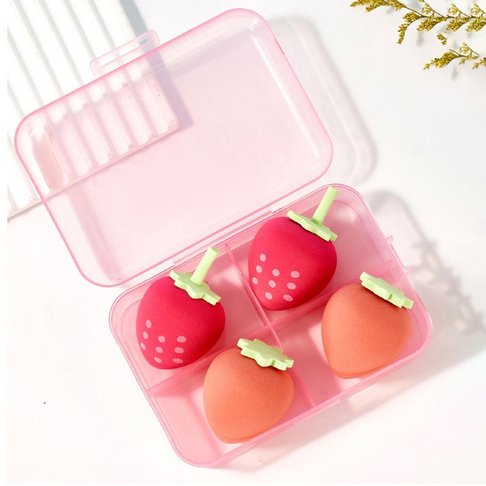 Set Of 4 Fruit Shape Beauty Blenders - Box Included - Approximately 5" L X 3" T X 2" D view 4