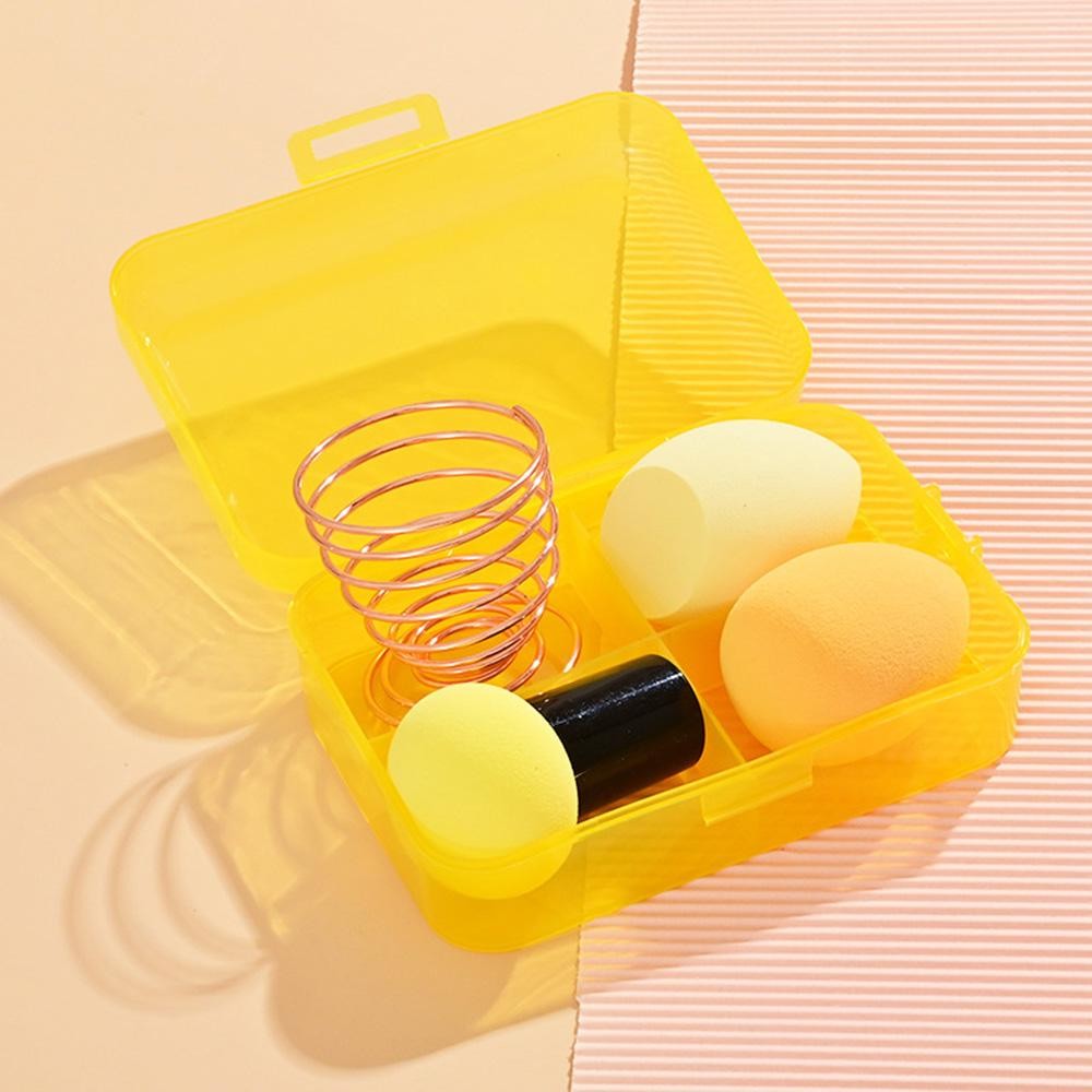 Set Of Three Beauty Blenders & Holder - Travel Cade Included - Approximately 5" T X 3.5" L view 2