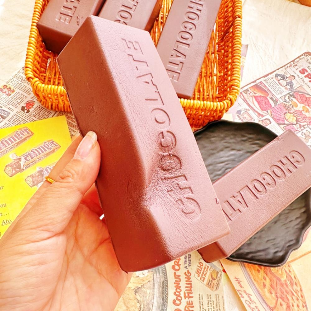 Chocolate Bar Squishy Toy Novelty squishy toy styled like a classic chocolate bar. - Ages 3+ - Approximately 5" L view 4