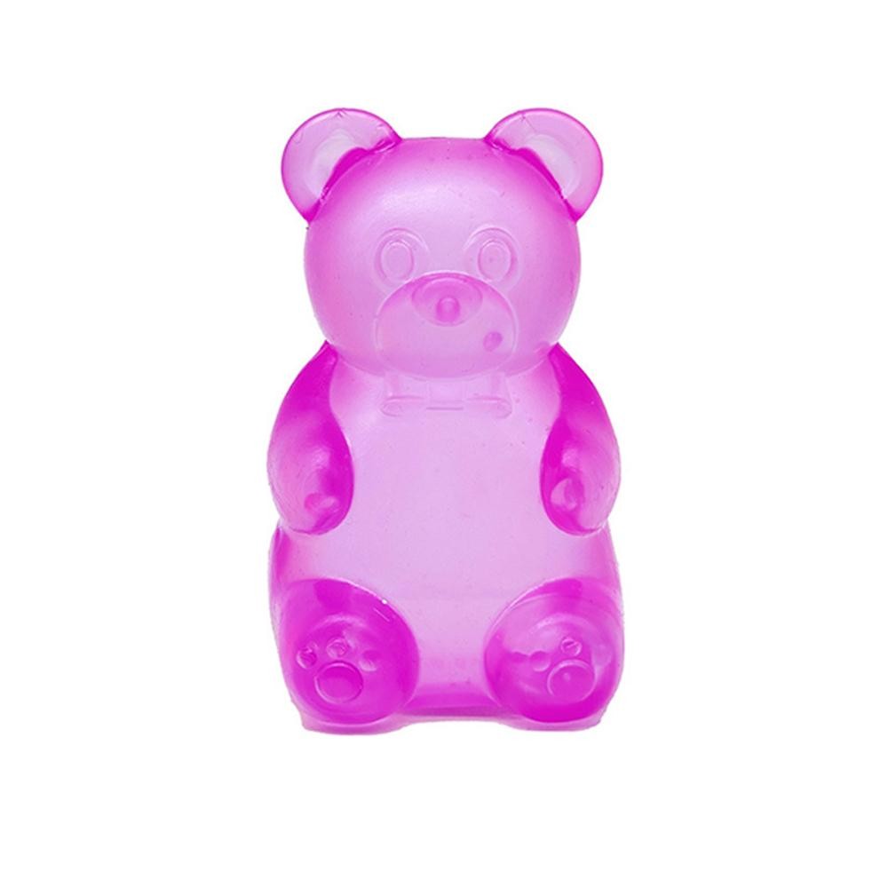 Bear Squishy Toy Novelty squishy toy featuring a cube shaped bear design - Ages 3+ - Approximately 3" L view 2