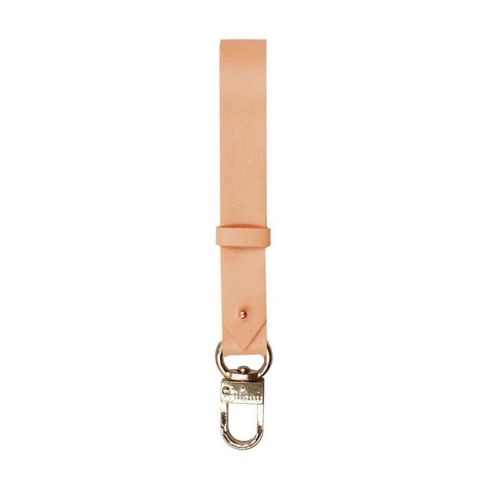 Faux Leather Wristlet Keychain Holder. - Clip to Attach to Any Bag/Purse - Approximately 7" L view 2
