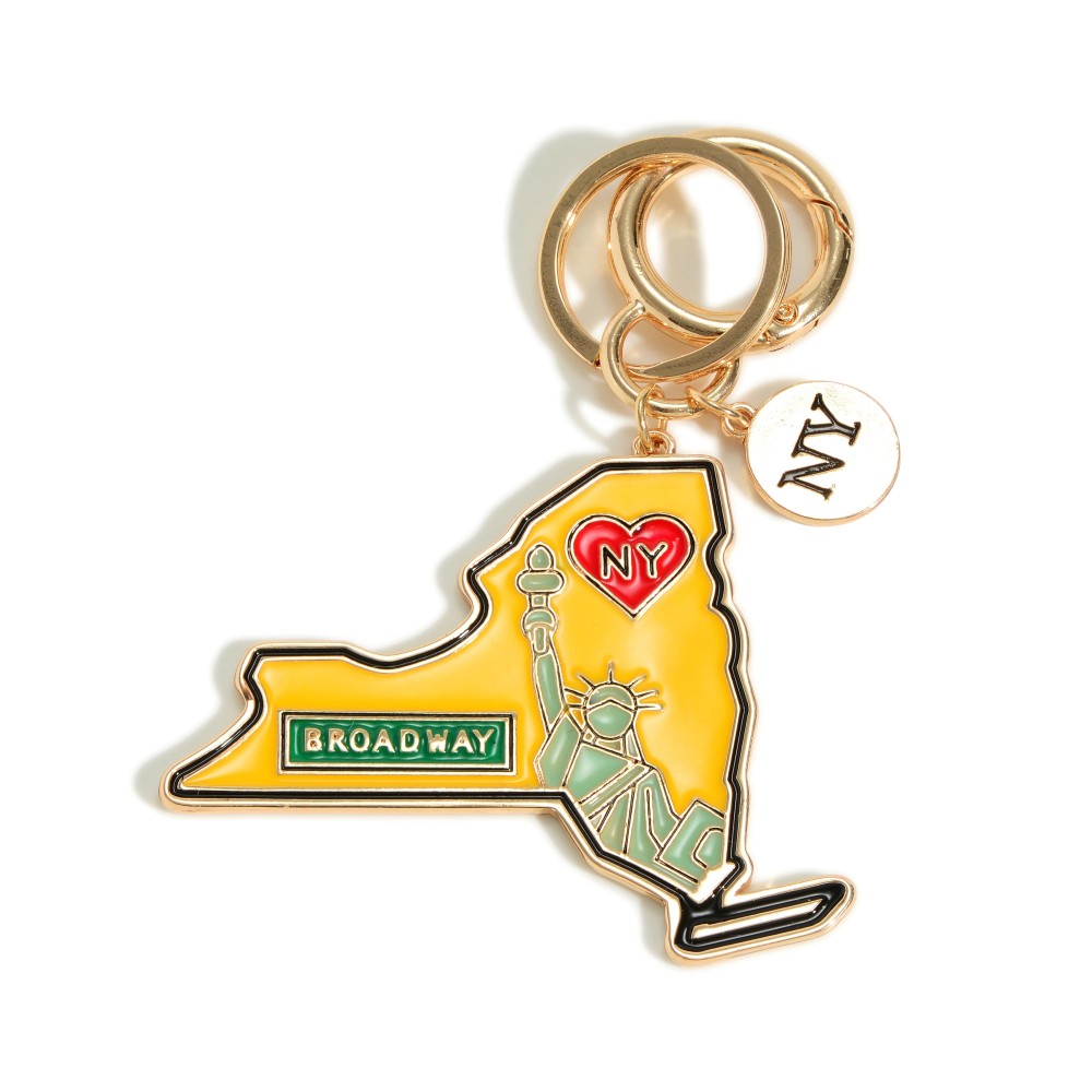 New York State Keychain - Approximately 3.5" Long view 2