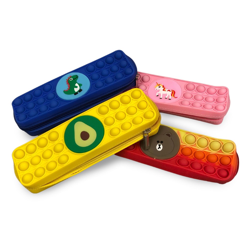 Fidget Popper Pencil Bag - Ages 3+ - As Seen On TikTok - "It's Like Bubble Wrap That Never Ends!" - Zipper Closure - Approximately 9" Wide x 2.5" Tall x 1.5" Deep view 4