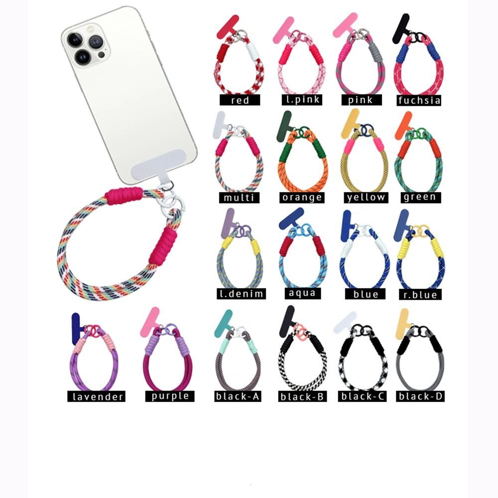 Do Everything In Love Layered Multi Color Rope Phone Carrier - Two O Ring Clasps - Approximately 12" L view 4