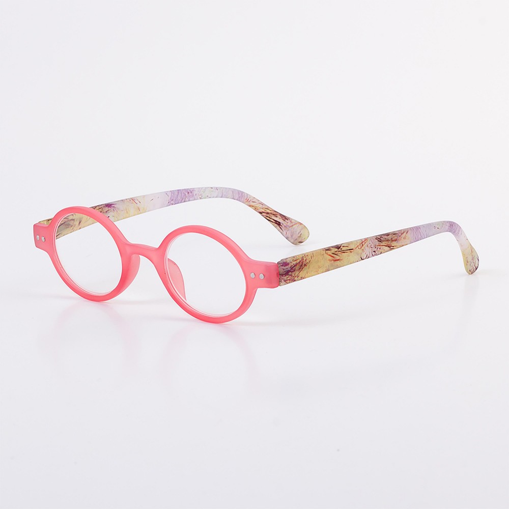 Circular Frame Reading Glasses - Assorted Colors - Strengths 1.00-3.00 Material - Face: Plastic - Legs: Plastic view 6