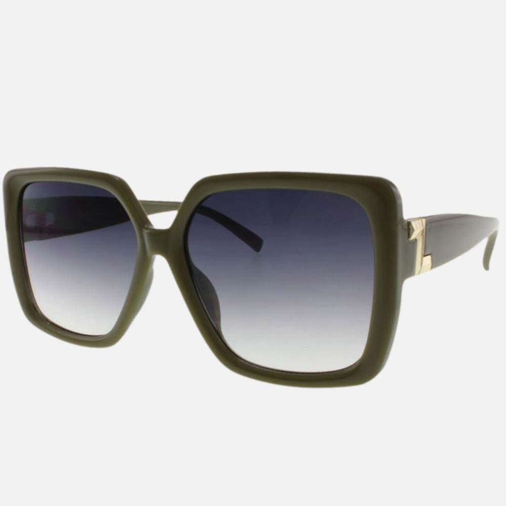 Oversized Square Sunglasses (12-Pack) - Frame Material: Plastic - Lens Material: Polycarbonate - Lens Width: 56 mm - Bridge Width: 18 mm - Temple Length: 135 mm - UV400 Sun Protection - One Size Fits Most - One Dozen Assorted Colors view 2