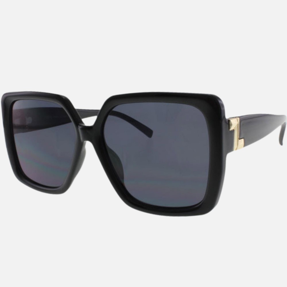 Oversized Square Sunglasses (12-Pack) - Frame Material: Plastic - Lens Material: Polycarbonate - Lens Width: 56 mm - Bridge Width: 18 mm - Temple Length: 135 mm - UV400 Sun Protection - One Size Fits Most - One Dozen Assorted Colors view 6