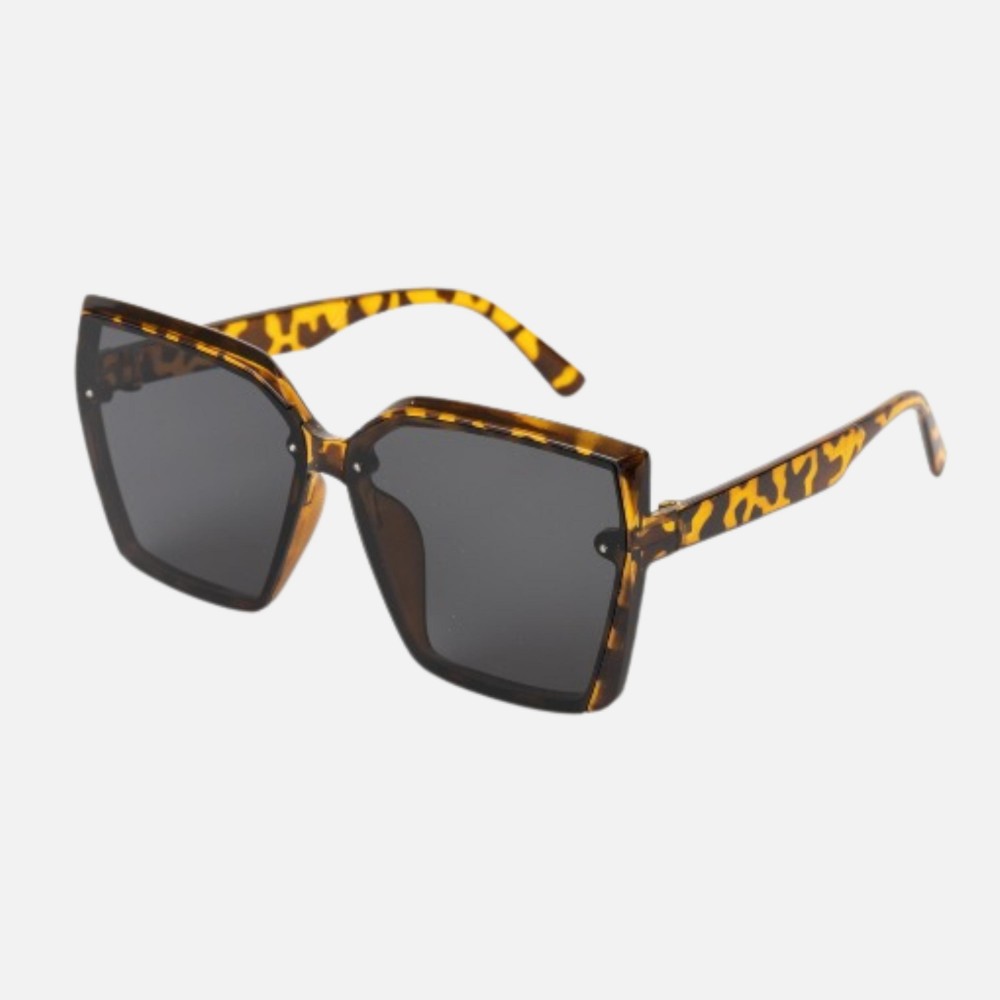 Oversize Rimless Square Sunglasses (12-Pack) - Assorted Colors - UVA - UVB 400 Protection - Anti-Scratch Lenses Material: - Face: Plastic - Legs: Plastic view 2