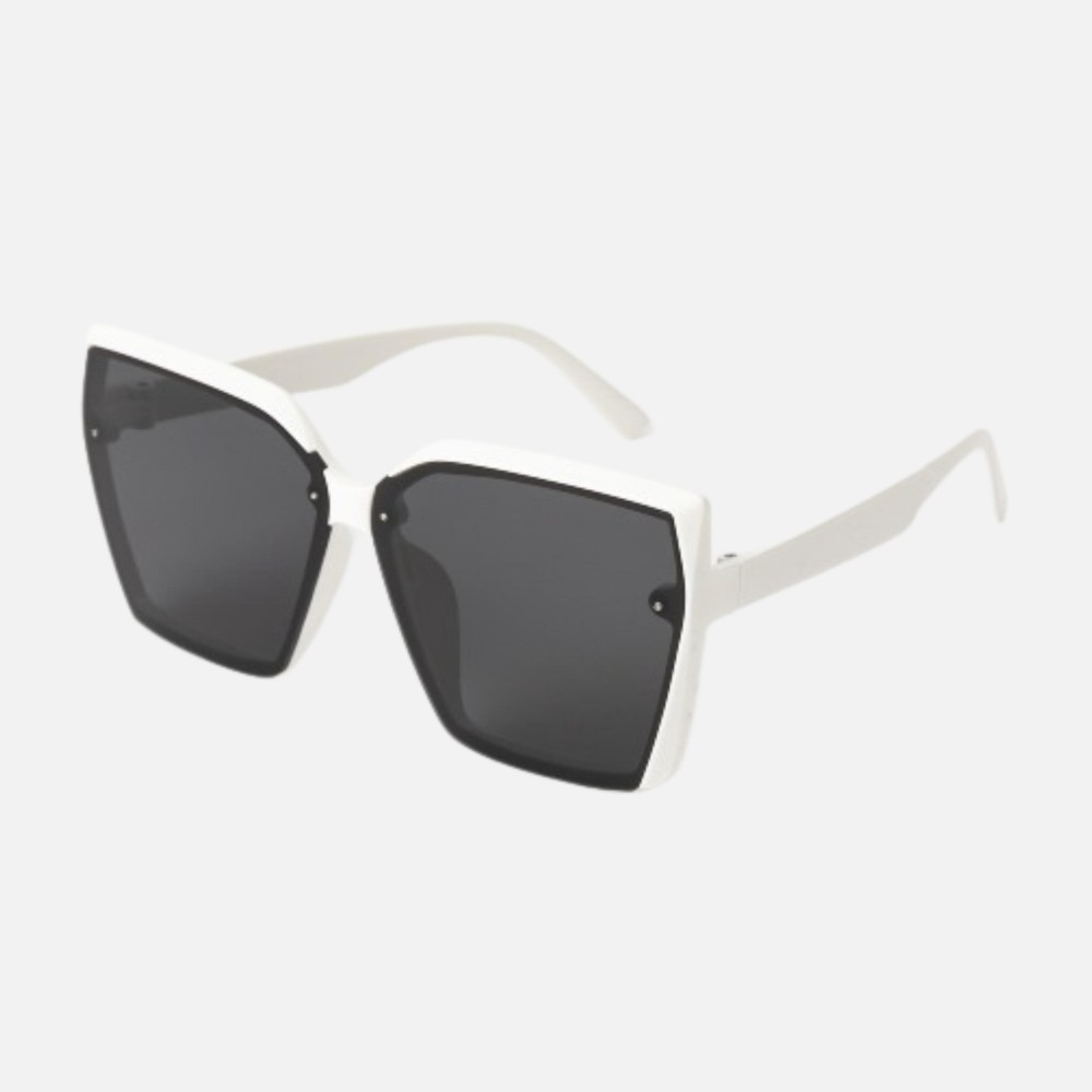 Oversize Rimless Square Sunglasses (12-Pack) - Assorted Colors - UVA - UVB 400 Protection - Anti-Scratch Lenses Material: - Face: Plastic - Legs: Plastic view 6
