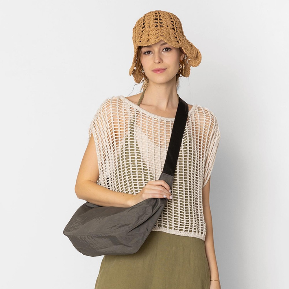 Do Everything In Love Water Resistant Crossbody Bag With Adjustable Strap - Full Zipper Closure - Lined Body With One Zipper Pocket - Adjustable Strap 20" L - Body Approximately 14" W X 8" T X 4" D - Material : Shell: 100% Nylon Lining: 100% Polyester view 4