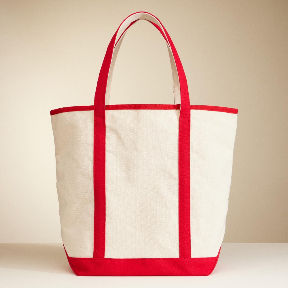 Helm & Anchor Print Canvas Tote Bag - Handle Drop 8" L - Approximately 19" L X 15" T X 8" D - 100% Cotton view 4