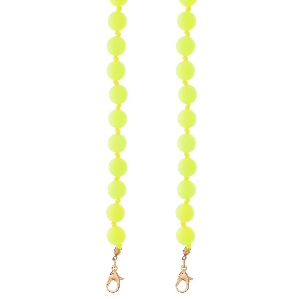 Rubber Ball Beaded Face Mask Lanyard. - Secures Face Mask Around Neck - Approximately 30" L - 9mm Bead Size view 4